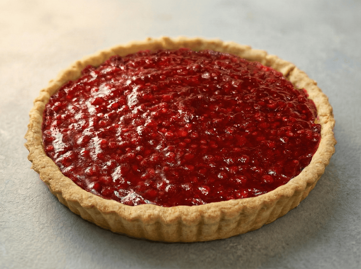 Творожный с Конфи из Брусники